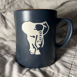 🐘Starbucks Kenya Collection Elephant Coffee Tea Mug Black Matte Orange 2011